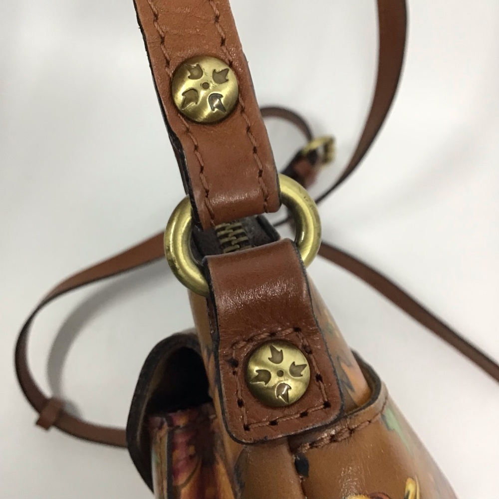 Patricia Nash Avellino Floral Leather Crossbody Purse Handbag - Picture 4 of 16